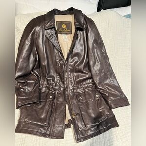 Lori Piana Women’s Leather Jacket Brown